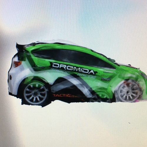 Race car 3D rendering